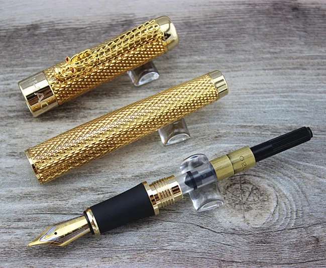 Jinhao 1200 золотой дракон роскошный бизнес подарок школьные офисные авторучки
