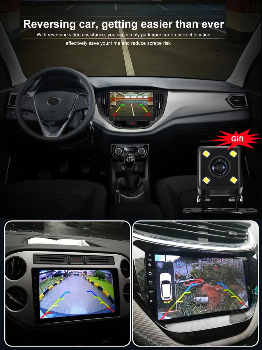 OTOJETA, автомобильные аксессуары для Tiguan 2013, gps, navi, android 8,1, Авторадио, стерео, bluetooth, Головные устройства, fm, carplay, плееры
