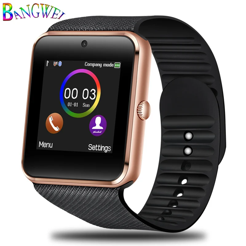 Rose Gold Бренд BANGWEI умные часы мужские фитнес спортивные Смарт часы Поддержка SIM TF карты Bluetooth информация напоминание электронные часы - Цвет: Rose Gold