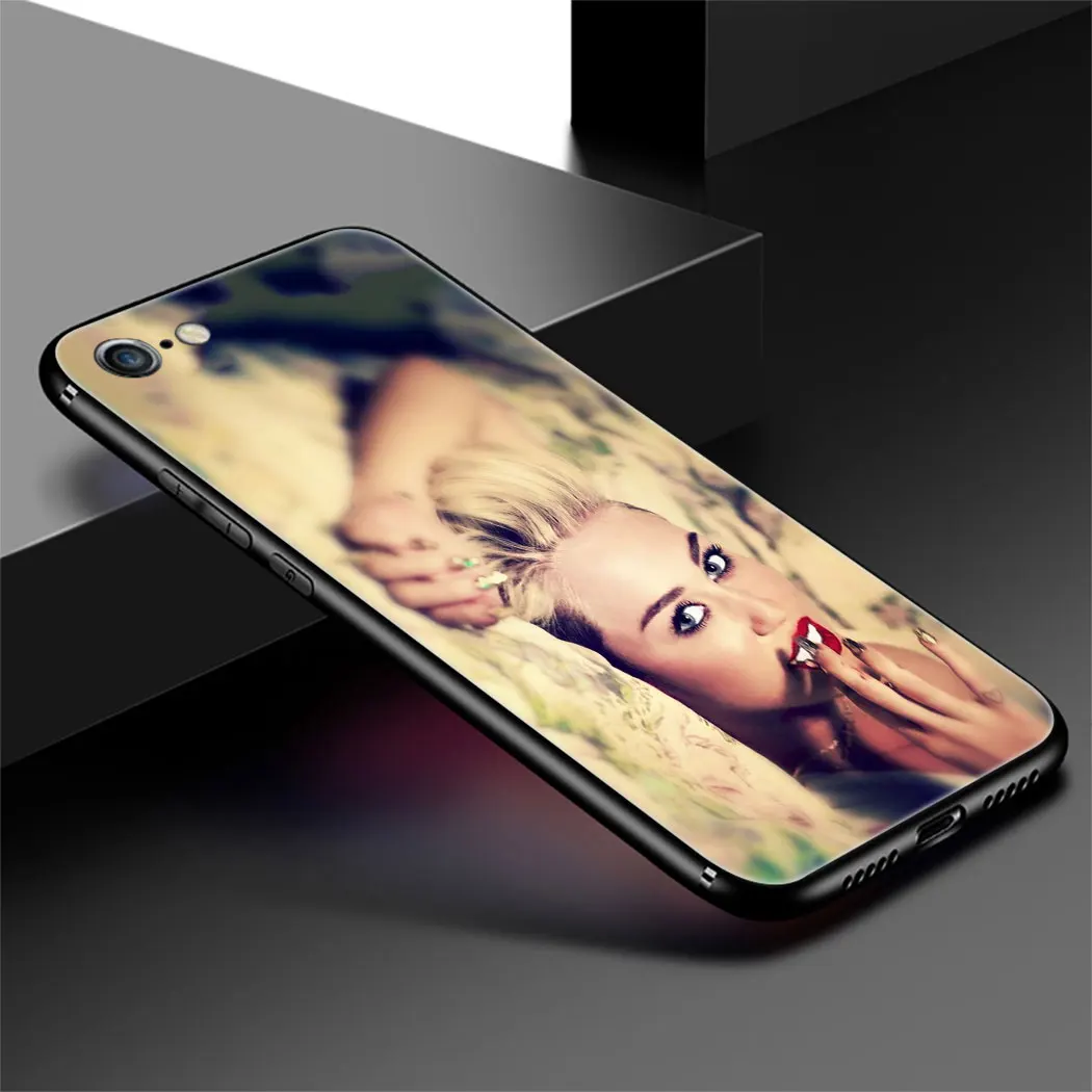 Мягкий чехол для iPhone XR X XS Max 6 S 7 8 Plus 5 5S SE IYICAO Miley Cyrus |