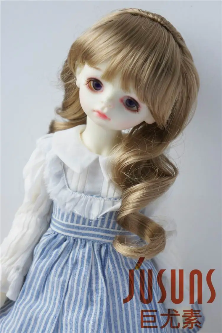 JD069 1/8 1/6 1/4 1/3 прекрасный курчавый BJD Kanekalon волоконный парик для куклы YOSD MSD SD модные