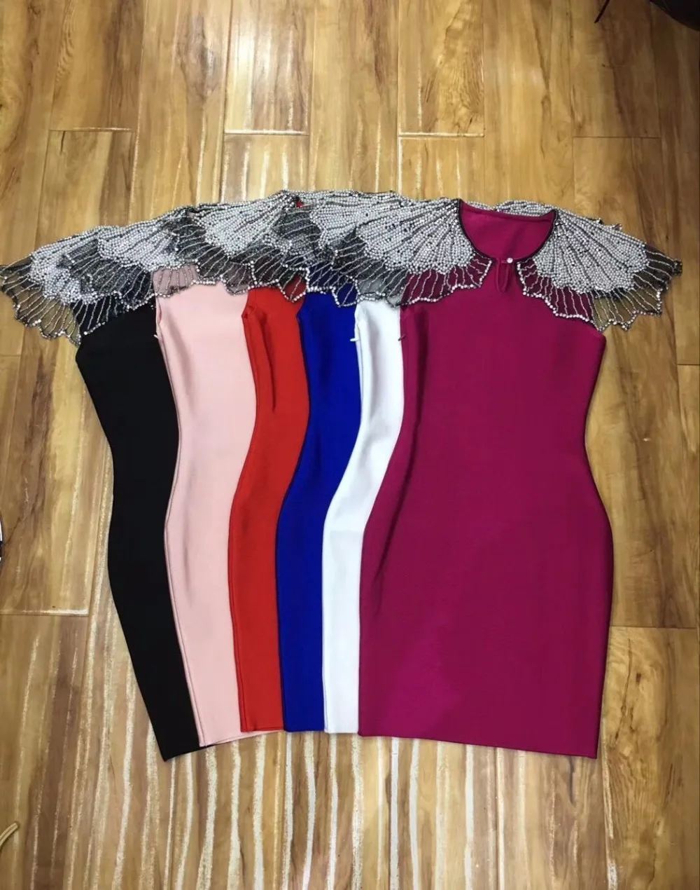 

6 Colors TOP QUALITY Ladies HL Bandage Dress O-Neck Sexy Bodycon Mini Dress Evening Party Dress