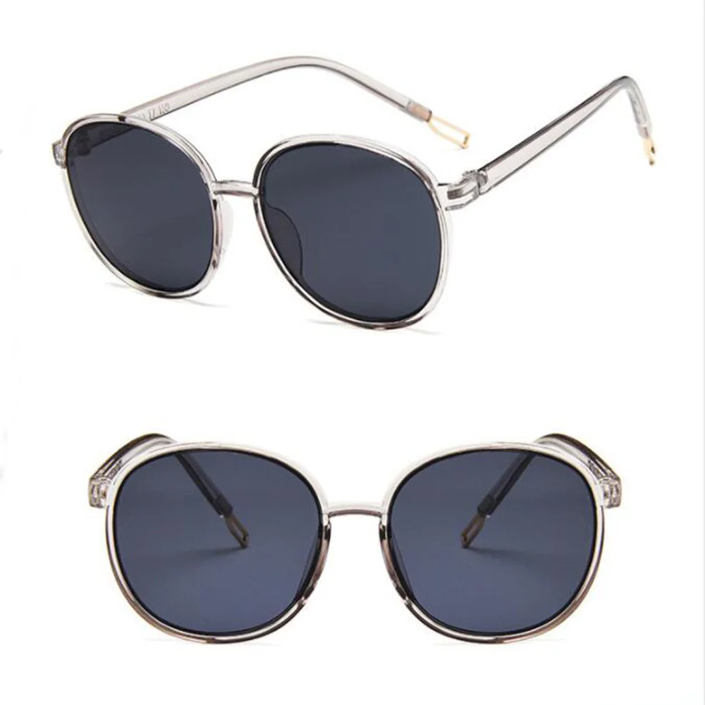 Уличные прозрачные круглые солнцезащитные очки Классические женские