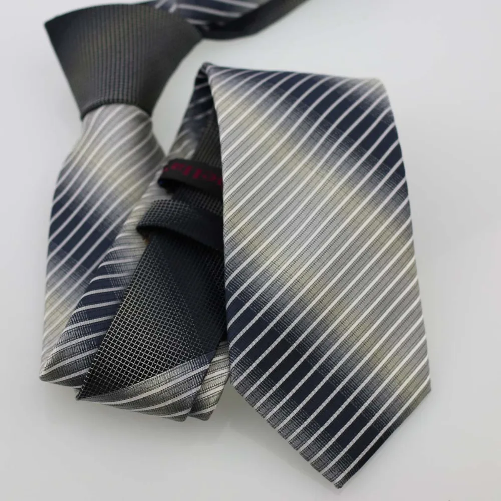 YIBEI COACHELLA ties Charcoal Knot Contrast Silver Gray Stripes Necktie Skinny 7cm Business Holiday Handmade Shirt Ties | Аксессуары для