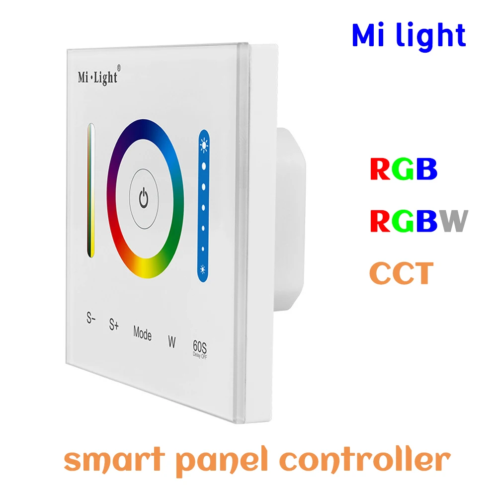 

BSOD Smart Led Panel Controller RGB RGBW CCT Dimmer Milight P3 Controller Adjustable Touch DC12V24V Wall Switch for Led Strip