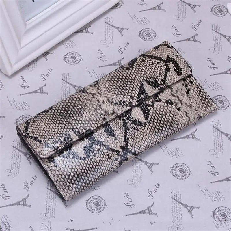 Serpentine Color Модный роскошный женский кошелек из натуральной кожи, новинка года, брендовый дизайнерский женский клатч из крокодиловой кожи, кошелек на молнии, Femme Cartera Mujer - Цвет: Serpentine Color