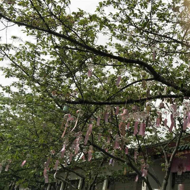 Стеклянная ветровка в японском стиле декоративный прозрачный стеклянный