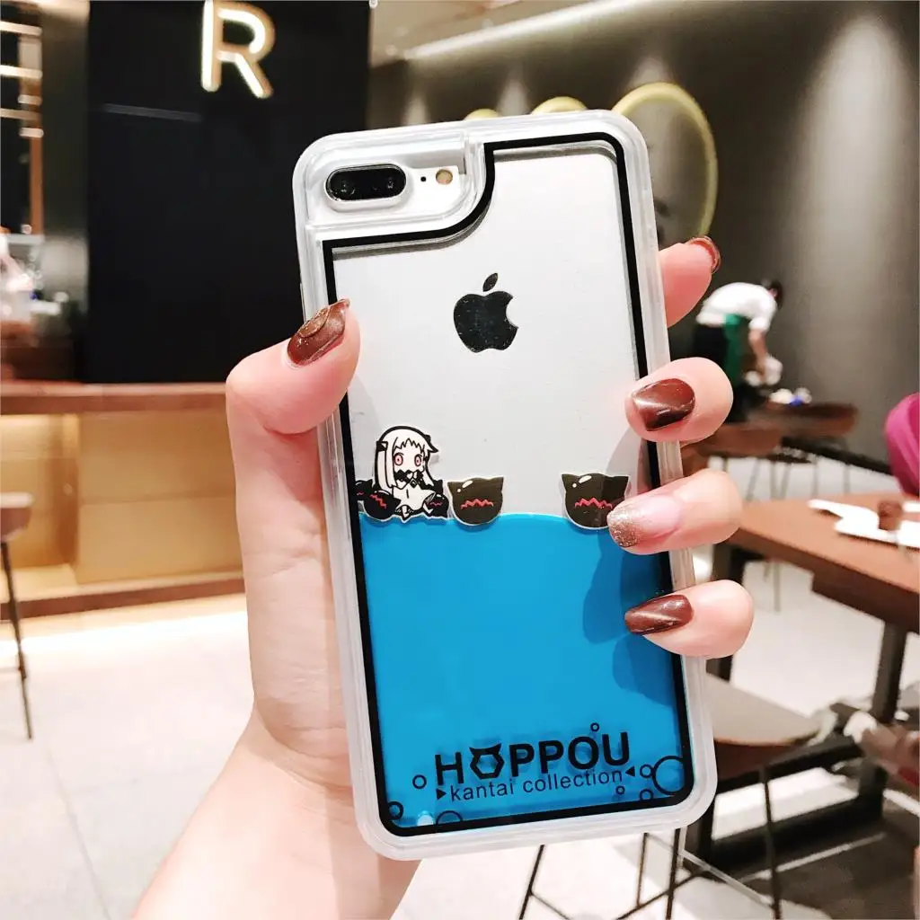 Жидкий зыбучий песок милый мультяшный чехол для телефона iphone 6 S 7 8 Plus X XR XS