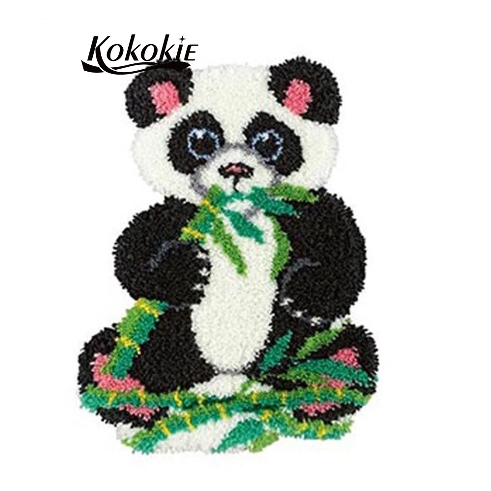 Diy вязальный коврик игла для ковра Foamiran рукоделия наборы крючков с защелкой ковер