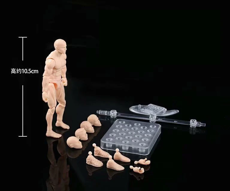 10.5cm He She Movable Body Kun Chan PVC Action Figure Model Toys Doll for Collectible Man Woman Gift with box | Игрушки и хобби