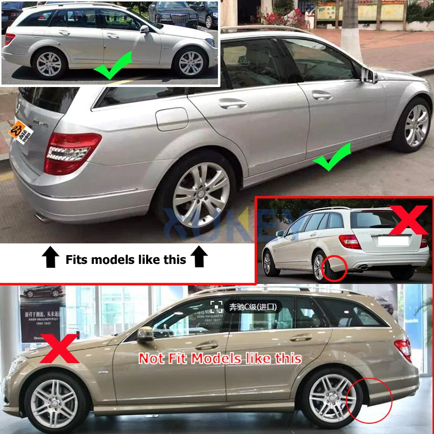 Брызговики для Mercedes Benz C Class W204 S204 автомобиля с кузовом универсал 2008 2009 2010|car mud