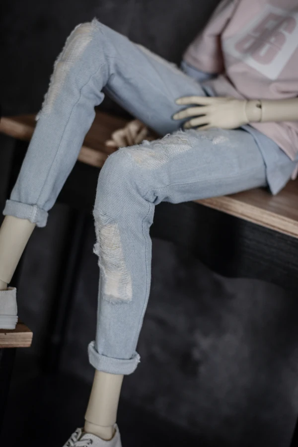 Одежда для кукол BJD Рваные дыры джинсы брюки 2 цвета 1/3 1/4 DD SD MSD YOSD размер куклы