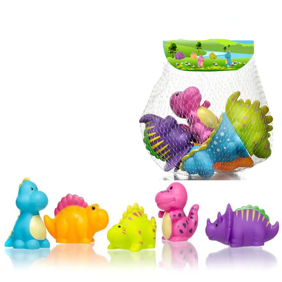 5pcs/set Marine animals watering dinosaur toys baby water Bath for children summer indoor &amp outdoor beach bathing toy TO227 | Игрушки и