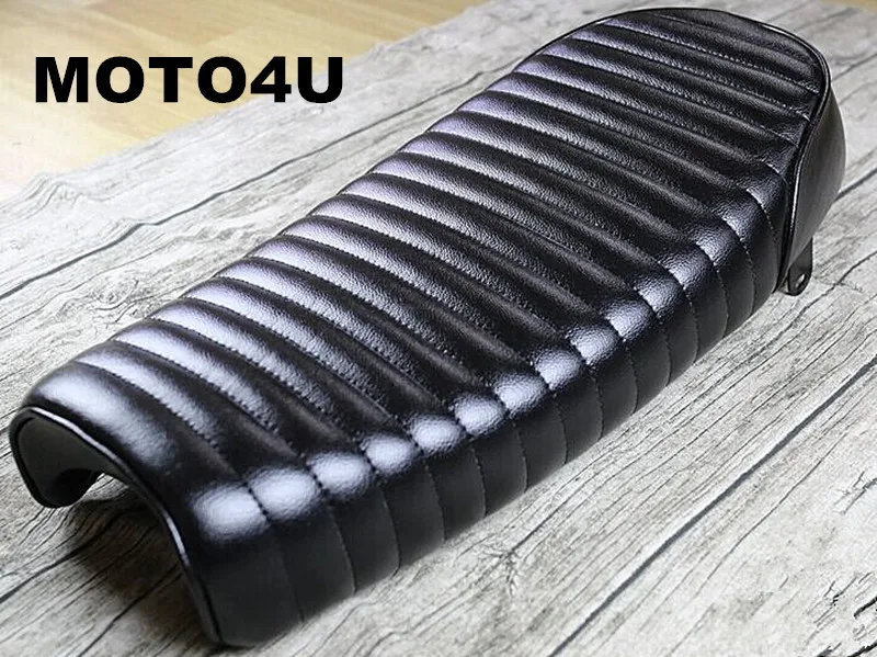 MOTO4U универсальные сиденья для кафе гонщика мотоцикла полосатые шовные подушки