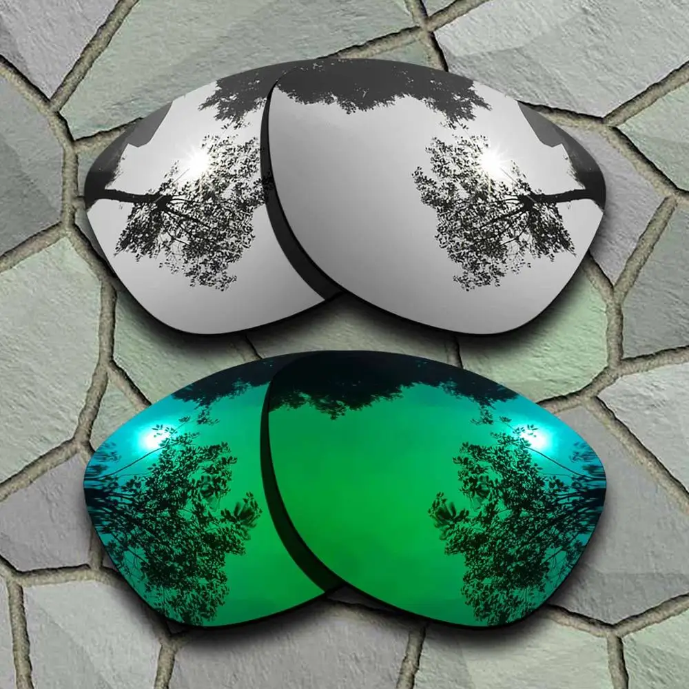 Chrome-Jade Green Солнцезащитные очки поляризованные Сменные линзы для Oakley Frogskins-сорта - Цвет линз: Chrome-Jade Green