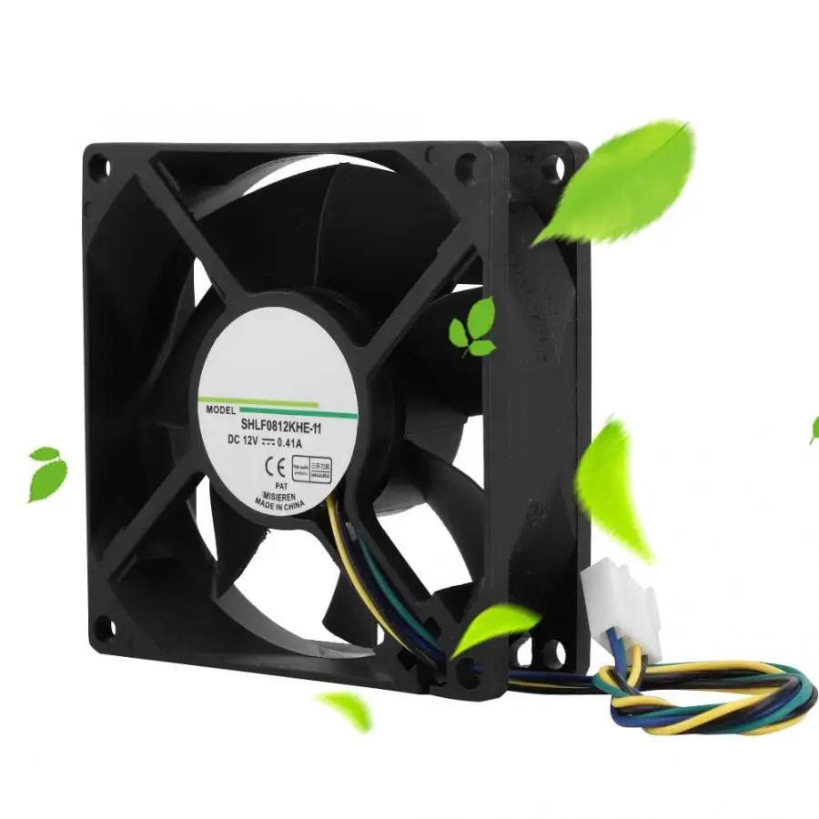 SHLF0812KHE-11 dc12в 0.41A 8 см 4Pin ШИМ контроль температуры шасси охлаждающий вентилятор |