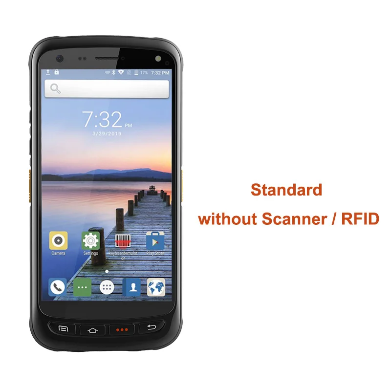Standard Высокое качество сборщик мобильных данных КПК терминала 4G Android 6,0 1D/2D сканер штрих-кода с UHF RFID считыватель пистолетной рукояткой - Цвет: Standard