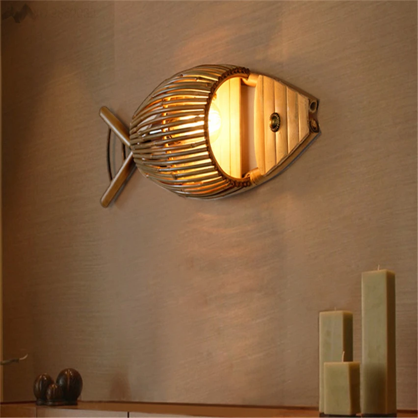 JW Модная креативная настенная лампа ручной работы в китайском стиле с