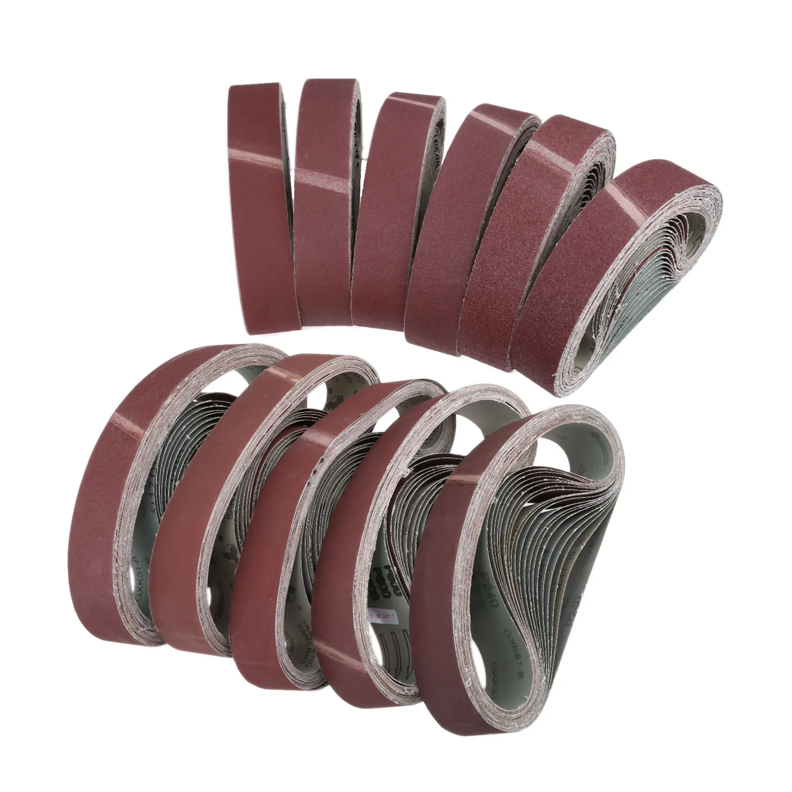 DRELD 20pcs 50*686mm Abrasive Sanding Belts Paper for Belt Sanders Bench Grinder Tool 40-600 Grit Dremel Accessories | Инструменты
