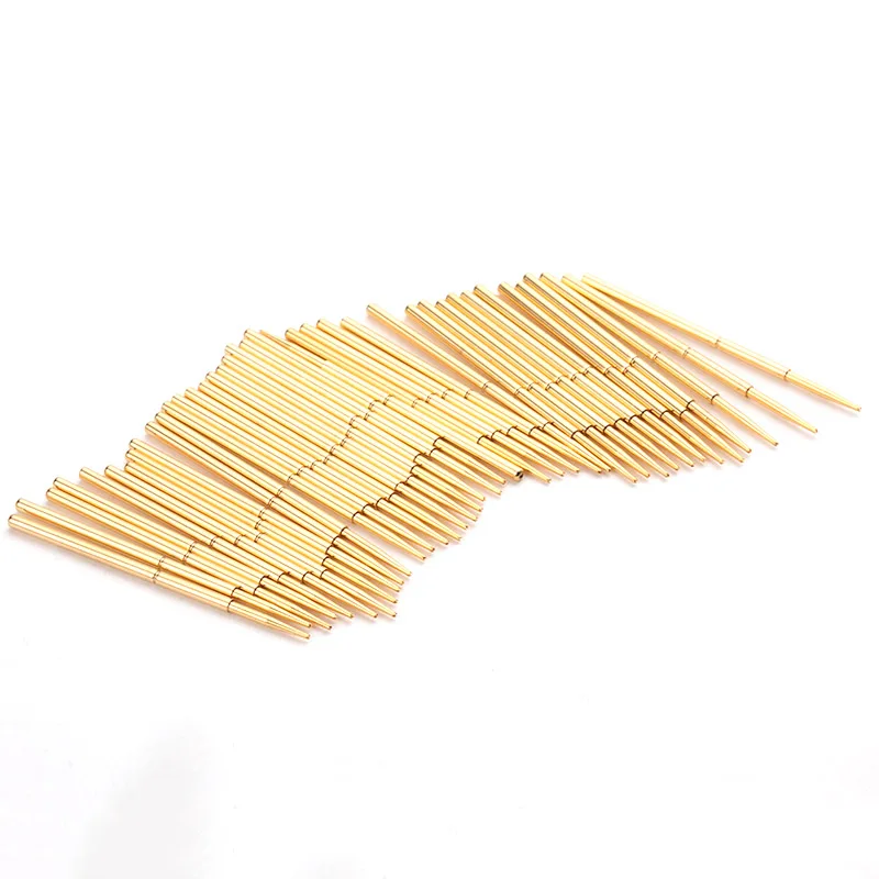 Общая длина 33,35 внешний диаметр 1.36mm100pcs Весна тесты зонд позолоченный для тесты ing печатная плата инструмент PA100-F