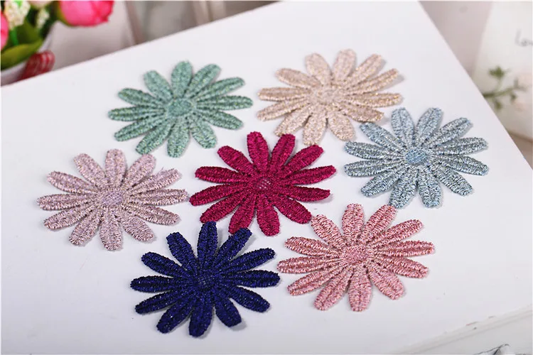 10 шт. золотистых шелковых подсолнухов кружева аксессуары для ювелирных изделий