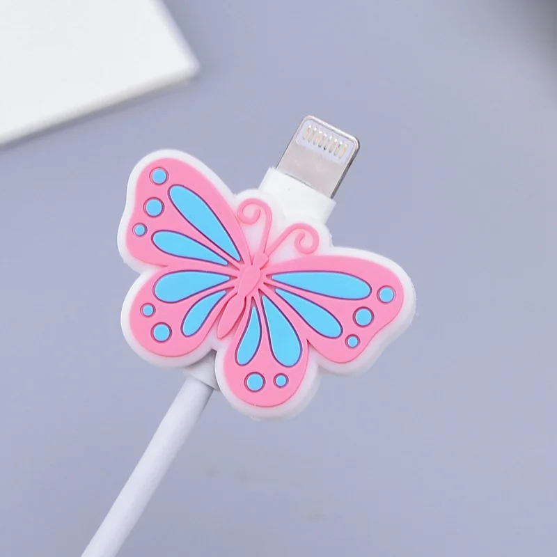 Высокое качество Ангел/летучая мышь USB кабель производитель Мультфильм шнур, кабель для наушников провода крышка намотки зарядное устройство Органайзер держатель для Iphone - Цвет: Design 10 as photo