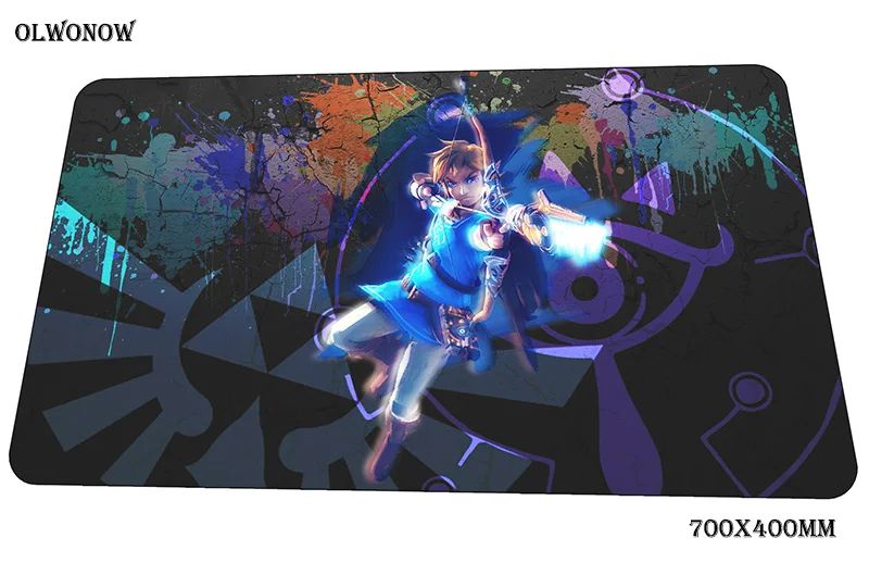 Zelda Коврик для мыши большой компьютерный коврик 70x40 см игровой коврик большой подарок на Хэллоуин padmouse Клавиатура Игры pc gamer стол
