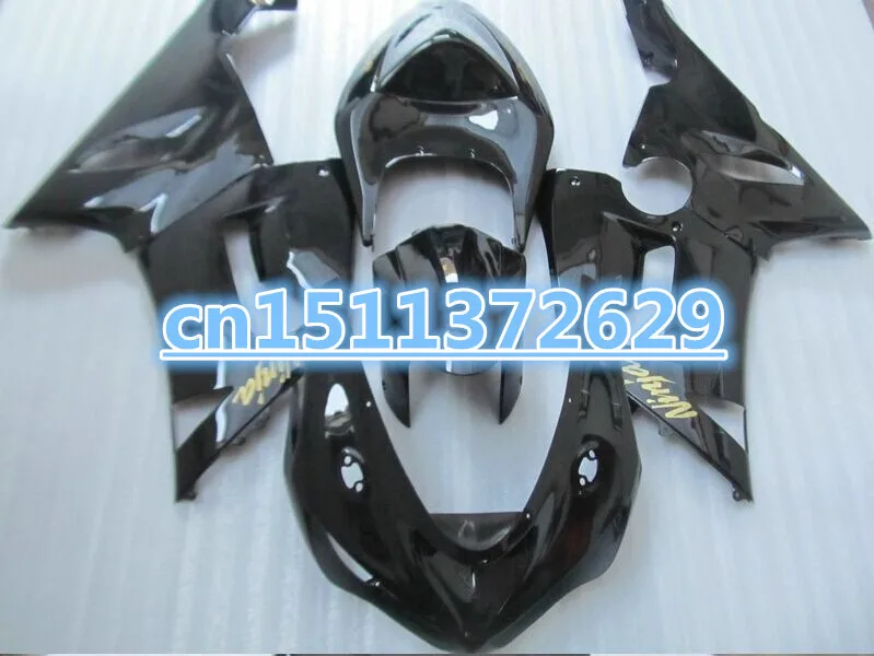 

Для KAWASAKI Ninja 2005 2006 ZX6R 05 06 ZX-6R 636 05-06 ZX 6R 05 06 полный плоский черный комплект обтекателей