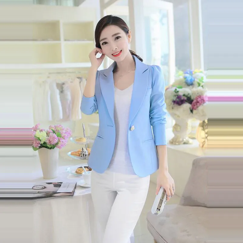 2017 Для женщин Пиджаки для Демисезонный Куртки с длинными рукавами женский тонкий