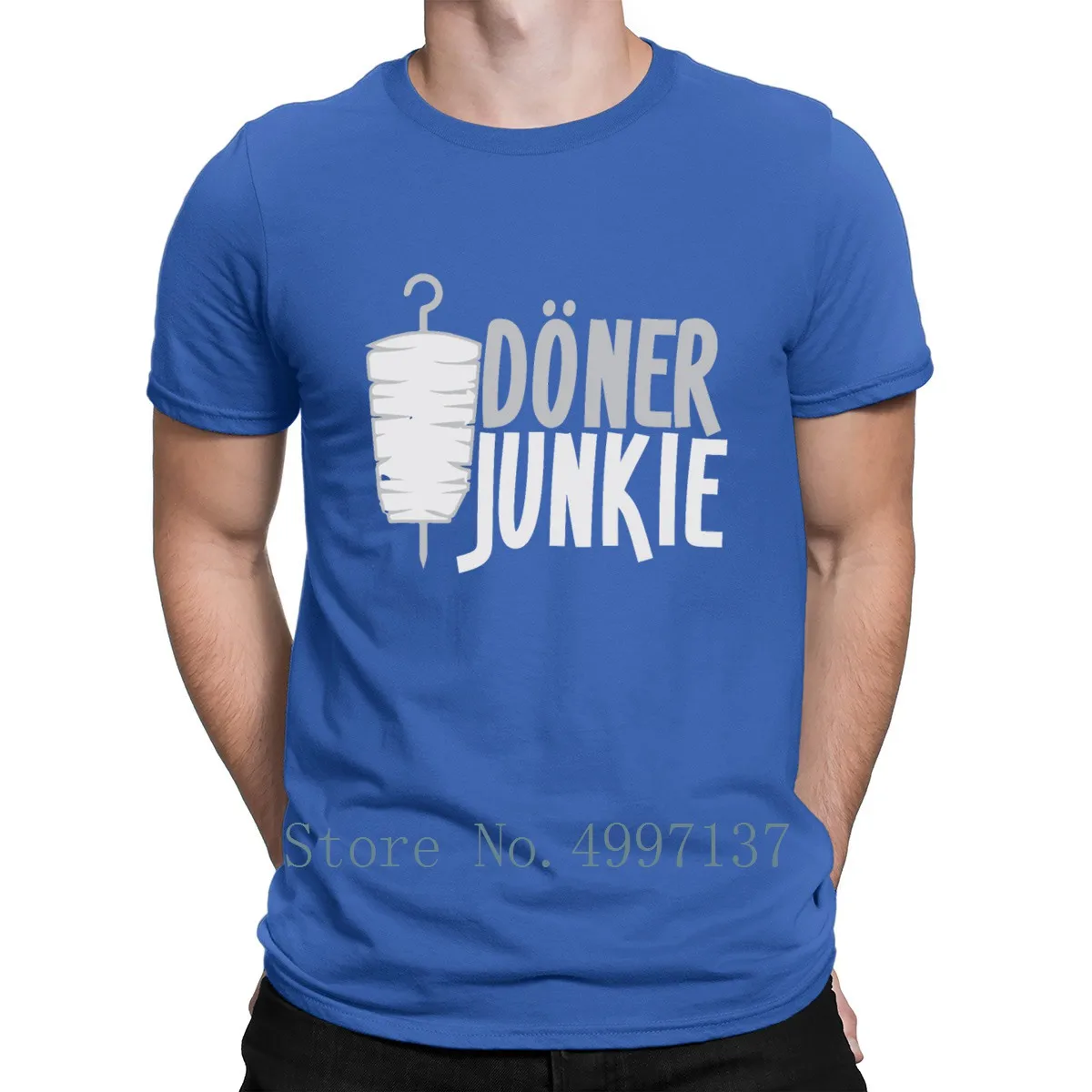 Футболка Doner Kebab Junkie Man с коротким рукавом Размеры S-Xxxl | Мужская одежда