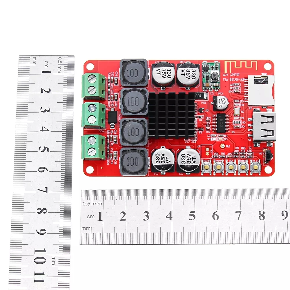 Цифровой беспроводной модуль приемника bluetooth HF183 TPA3116 2X50W Плата усилителя U-диск TF