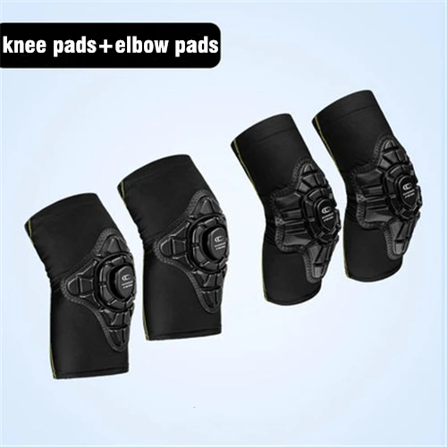 Knee and Elbow Pad Высококачественные детские велосипедные наколенники и налокотники, Детские уличные спортивные защитные силиконовые гелевые наколенники для велоспорта, налокотники, защитные наколенники - Цвет: Knee and Elbow Pad