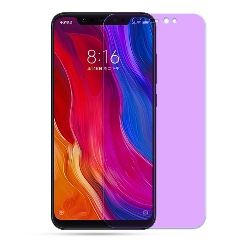 Оригинальная защитная пленка для экрана Xiaomi Mi 8 8SE 8Pro 8Explorer из закаленного синего