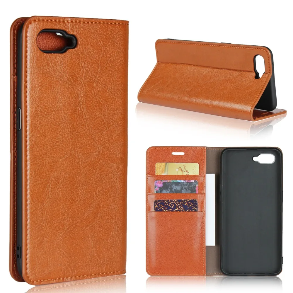 

For OPPO R17 Neo Case Luxury Flip Genuine Leather Phone Cove Fundas Para Coque Capa For OPPO R17 Neo