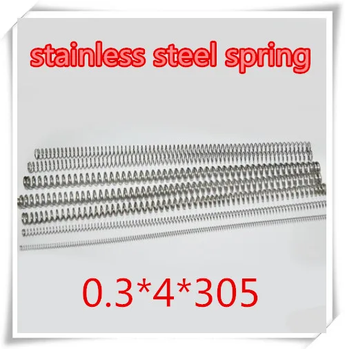 10pcs 0.3mm 0.3*4*305mm Small spot spring wire micro compression pressure | Обустройство дома