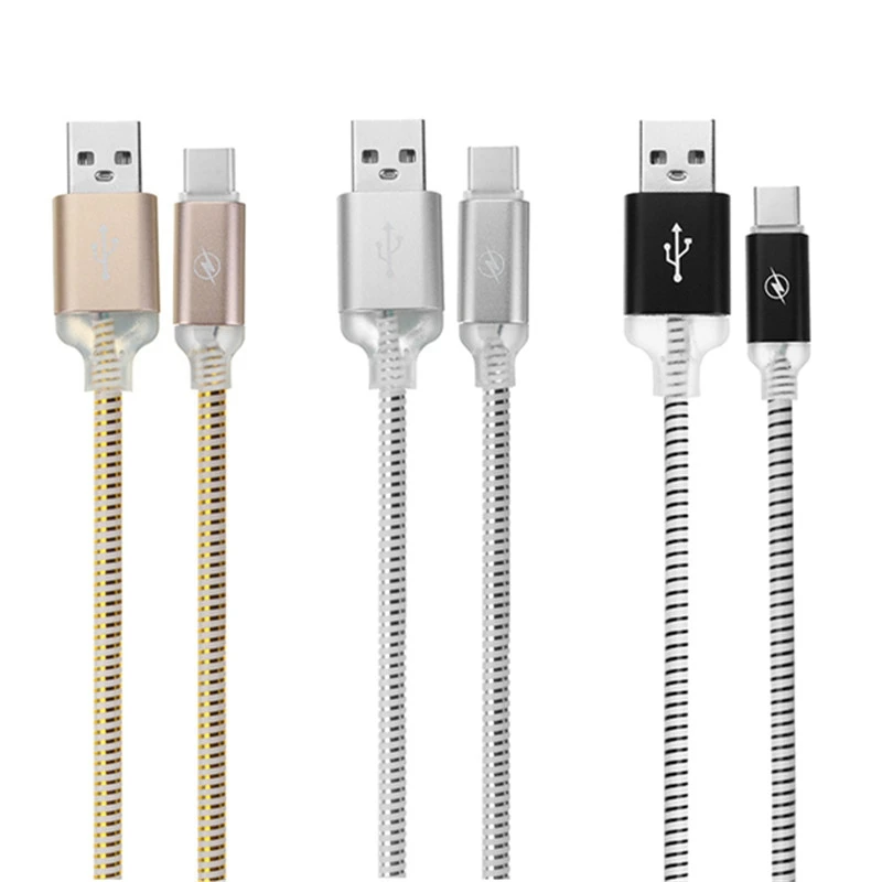 Новый Android градиент Llight Type C USB Кабель зарядного устройства для Onplus 5T Xiaomi Mi A1 Mix2 Note 3