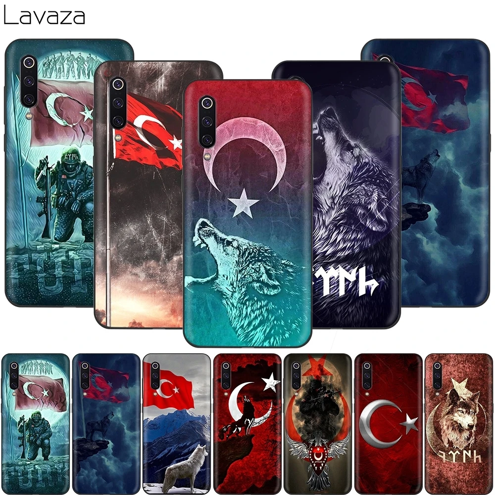 Чехол Lavaza с турецким флагом и волком для Xiaomi 9T Pro CC9 A3 Redmi K20 7A Huawei Honor 20 9X P20 Lite Nova 5i