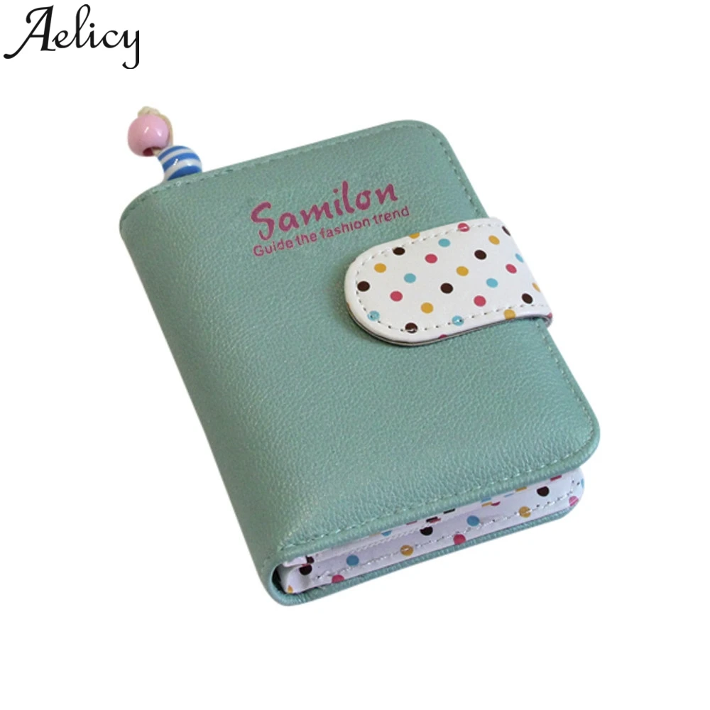 Aelicy 2019 Модный милый короткий кошелек в горошек для монет женская кожаная сумка