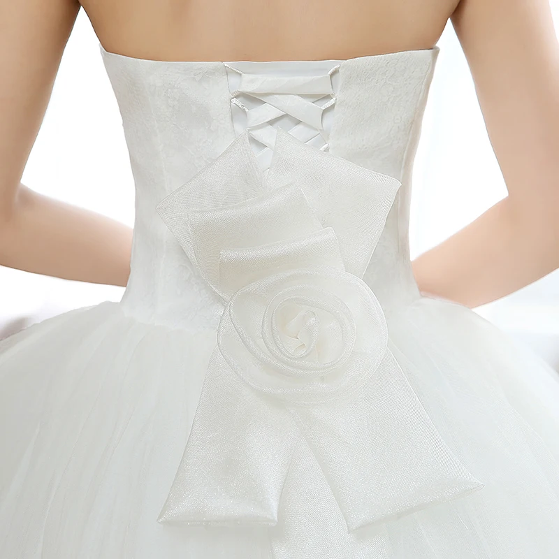 2016 Новое поступление корейский стиль с бантом белые торжественные платья без