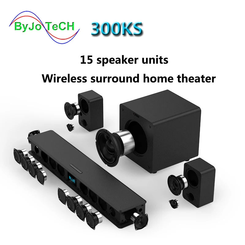 JY AUDIO 300WKS Sound bark Ksong Bluetooth динамик беспроводной объемный бытовой супер бас Набор 15 динамиков 5,1 Домашний кинотеатр