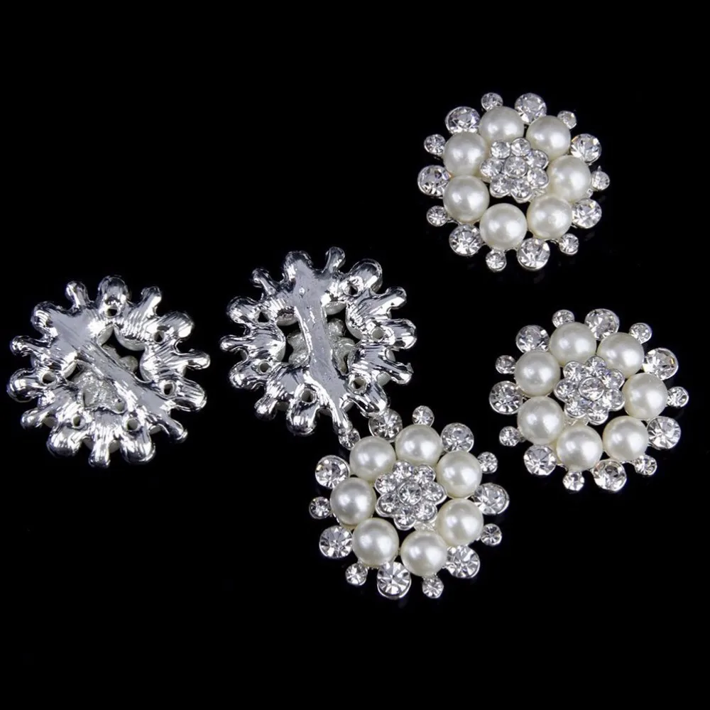 Бесплатная доставка 5 шт./лот 30 мм стразы пуговицы с плоской задней стороной