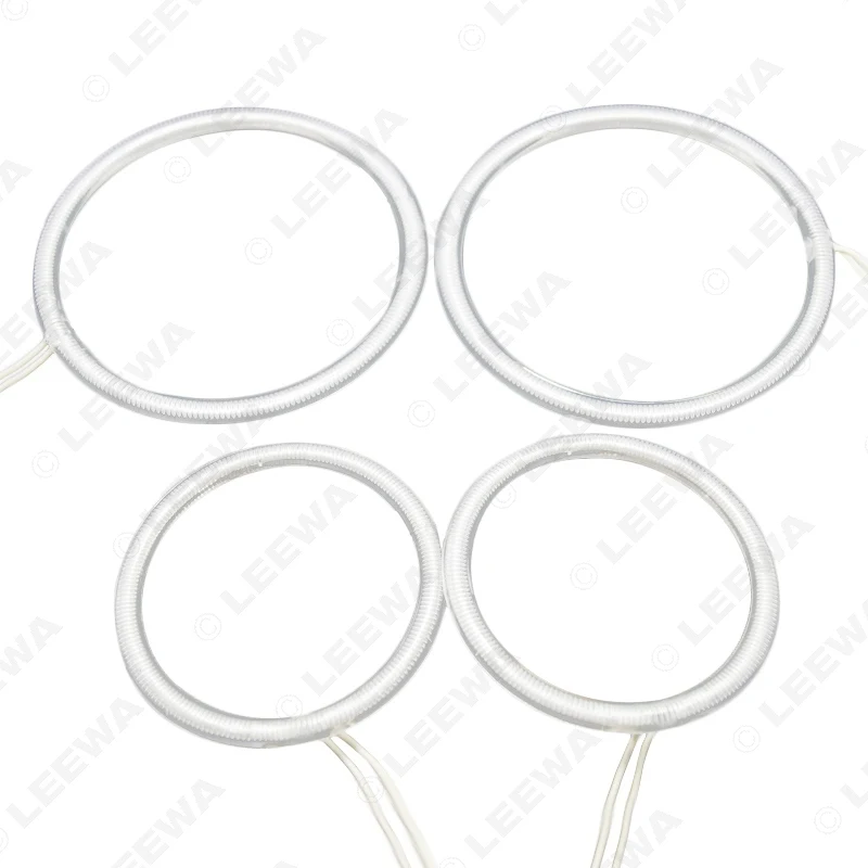 LEEWA 2X94MM 2X126MM Car DRL CCFL Angel Eyes Light Halo Rings Kits For Volkswagen Golf 5 Styling Headlight White #4850 | Автомобили и