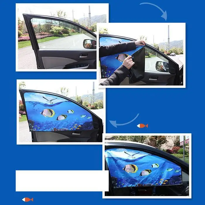 5 мультяшный магнитный автомобильный солнцезащитный козырек боковое окно солнцезащитный козырек занавеска летний Регулируемый солнцезащитный козырек детский солнцезащитный козырек солнечная УФ-пленка
