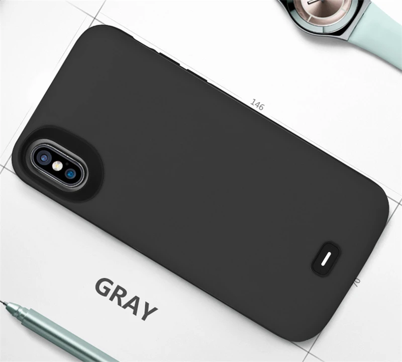 Внешний 5000 мАч портативный чехол для зарядного устройства для iPhone X Xs power Bank чехол power Bank для iPhone Xs чехол для аккумулятора