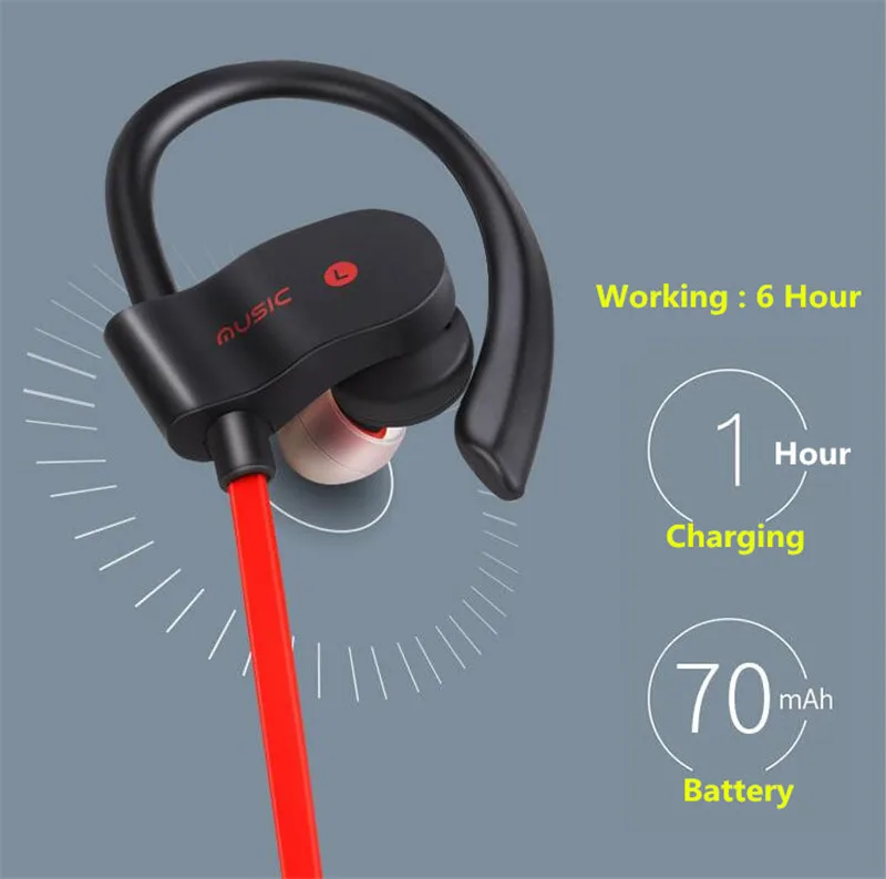 Bluetooth наушники беспроводные с шейным браслетом MP3 музыка игра видео гарнитура