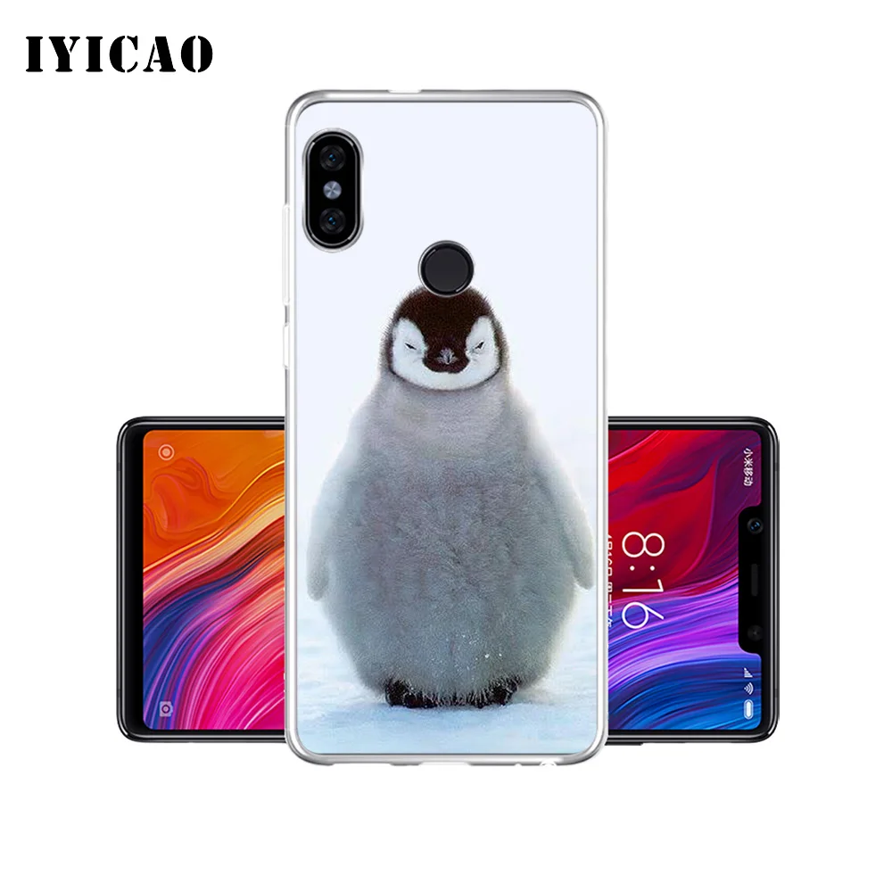 Мягкий силиконовый чехол для телефона IYICAO с милыми животными пингвинами Xiaomi Redmi 4A