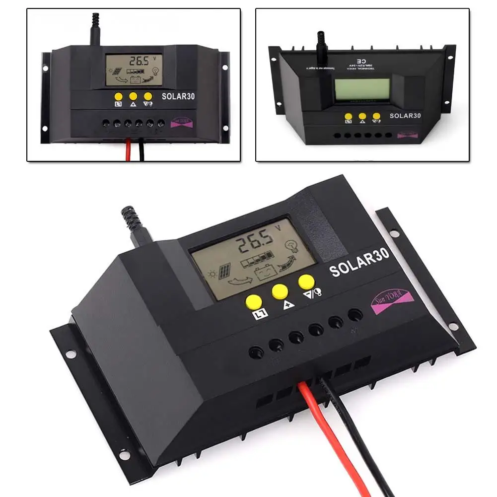 3 шт. 30A 12/24 в солнечный регулятор заряда батареи безопасная защита CE |