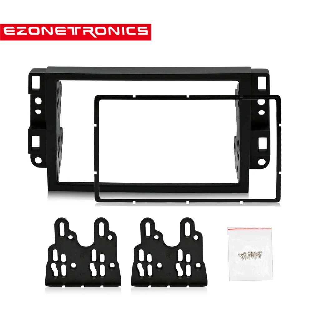 2Din Car DVD Frame Audio Fitting Adaptor Dash Trim Kits Facia Panel for Chevrolet Captiva/Lova/Gentra Double Din radio player | Автомобили