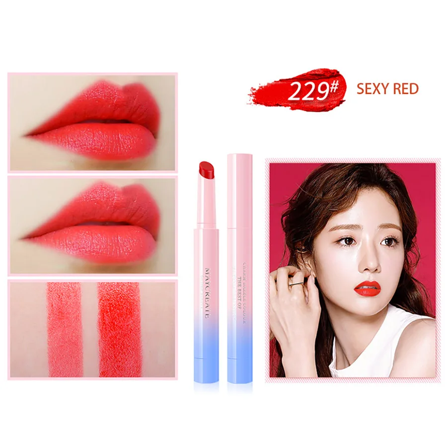 Sexy Red MayCreat, оригинальная помада, сексуальная, стойкая, водостойкая, цветок, помада, матовые карандаши, увлажняющие, для губ, макияж, набор, губная помада - Цвет: Sexy Red