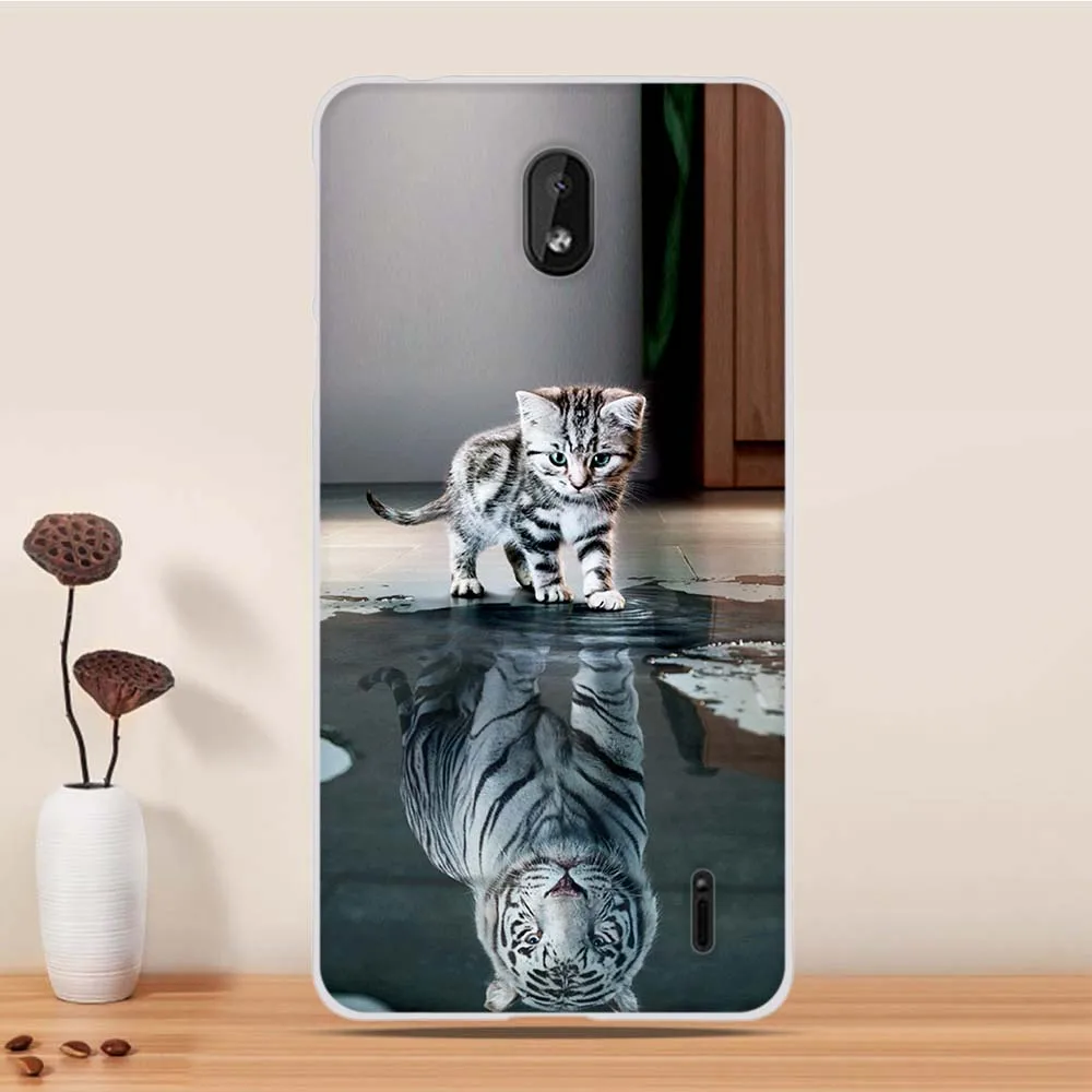Чехол для Nokia 1 Plus 2019 силиконовый мягкий чехол из ТПУ задняя крышка телефона